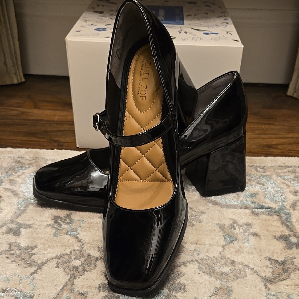 Rachel Zoe Black Mary Jane Heels